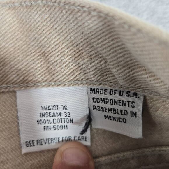 Vtg 90s Anchor Blue Jeans Mens 36x32 Beyond Baggy Denim Grunge Y2K 11" wide USA - Picture 5 of 12